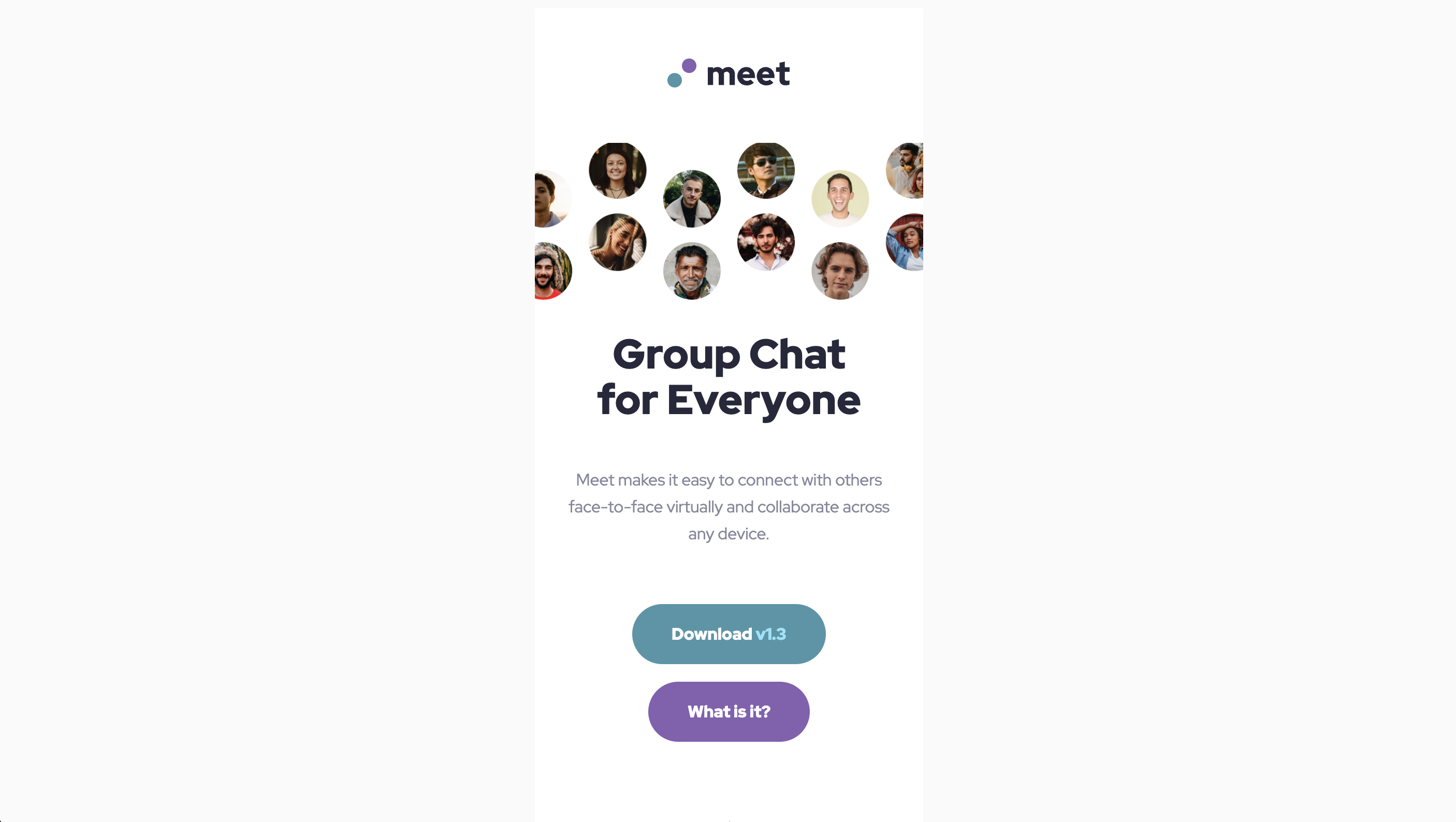 Meet Landing Page