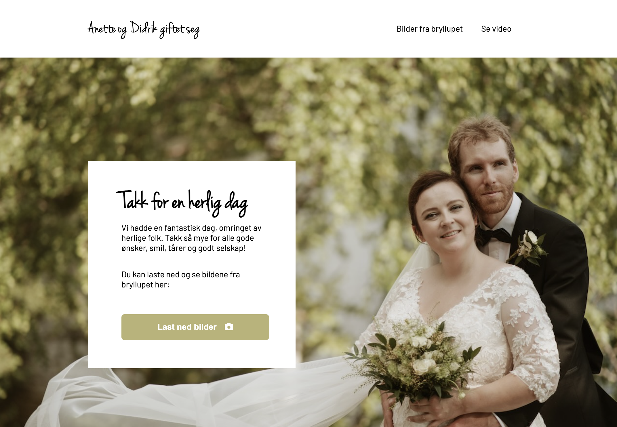 wedding site